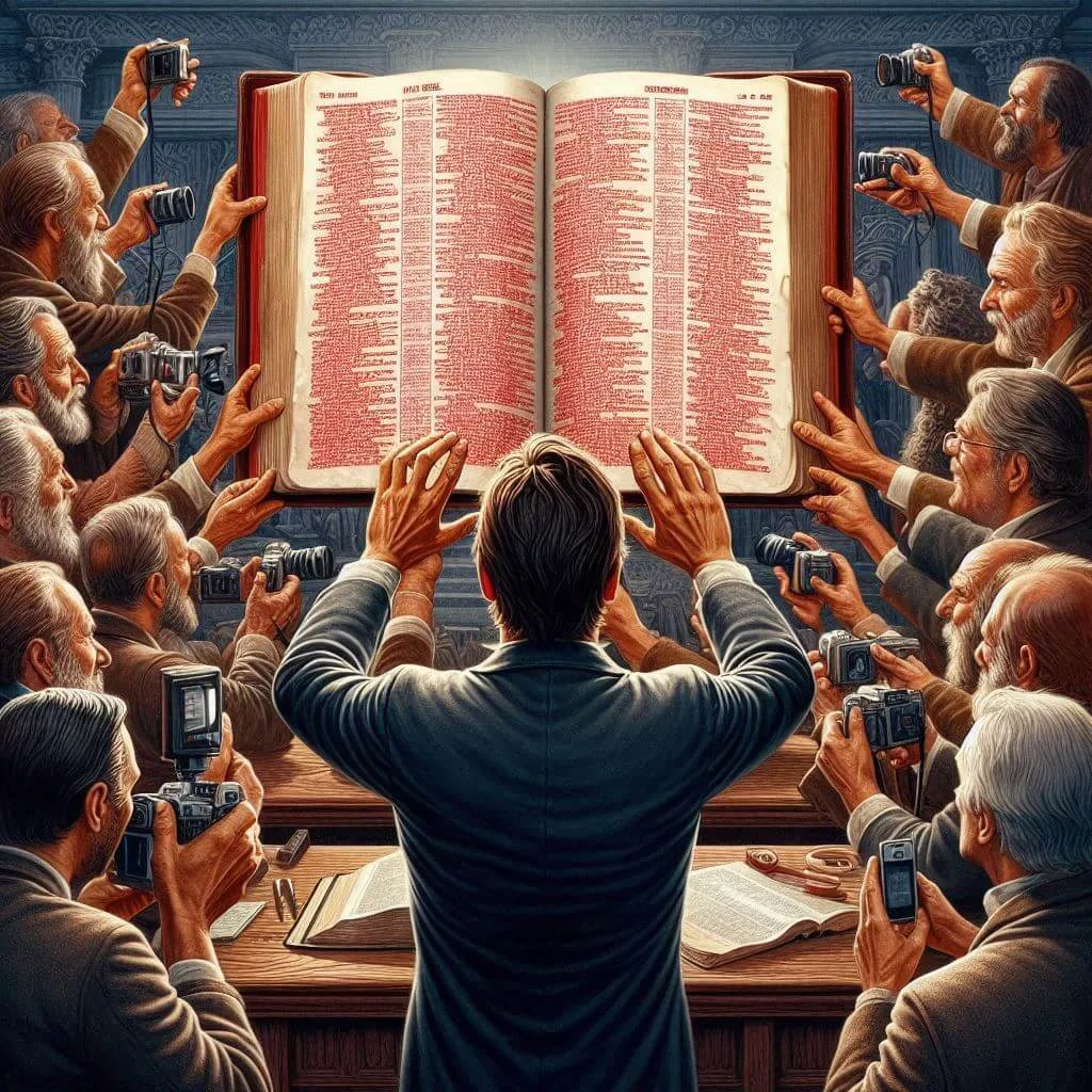 o que significa as letras vermelhas na bíblia