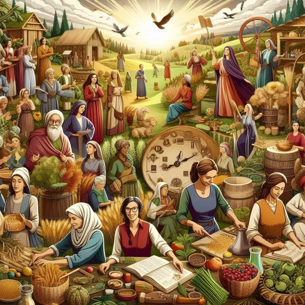 trabalho feminino na biblia